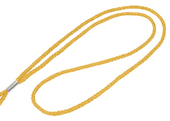 Gold Round Woven Lanyard