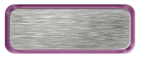 Blank Brushed Silver Nametag with a Shiny Purple Metal Border