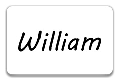 White Dry Erase Name Tag