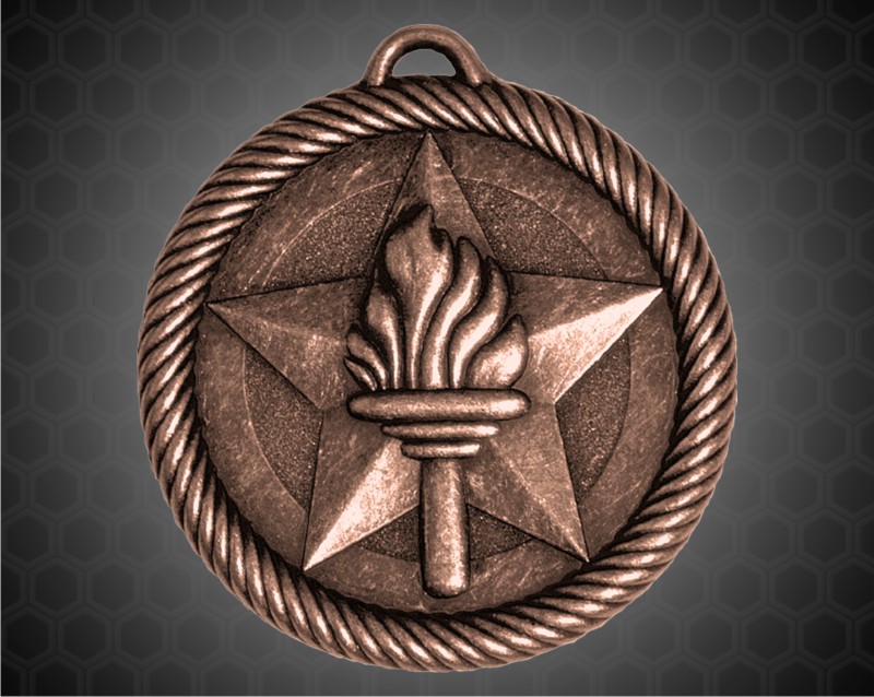 2 inch Bronze Torch Value Medal