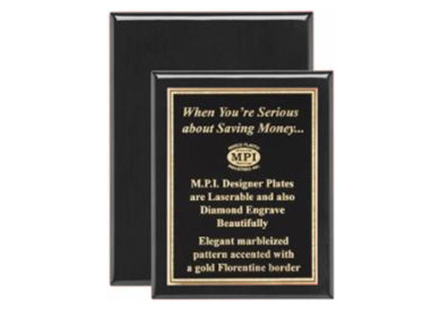 RW300 - 12 x 15" Black Piano Finish, Salesperson of the Year Plaque