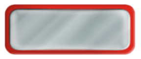 Blank Shiny Silver Nametag with a Red Metal Border