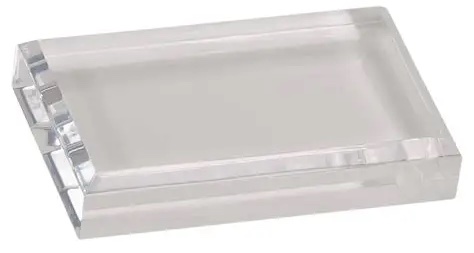 3 1/2 x 4 1/2 Inch Clear Acrylic Paperweight