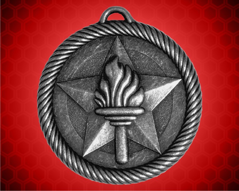 2 inch Silver Torch Value Medal