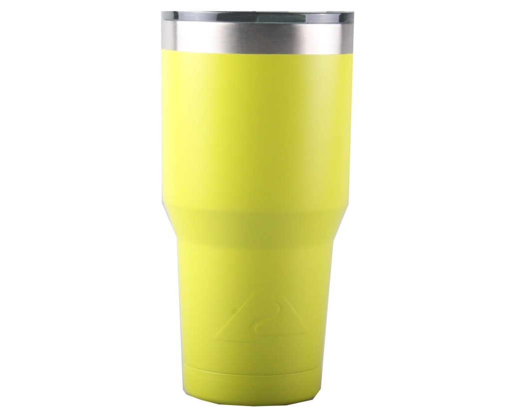 Ozark Trail 30-Ounce Double-Wall, Vacuum - Sealed Tumbler-Chili-Lime-Green 
