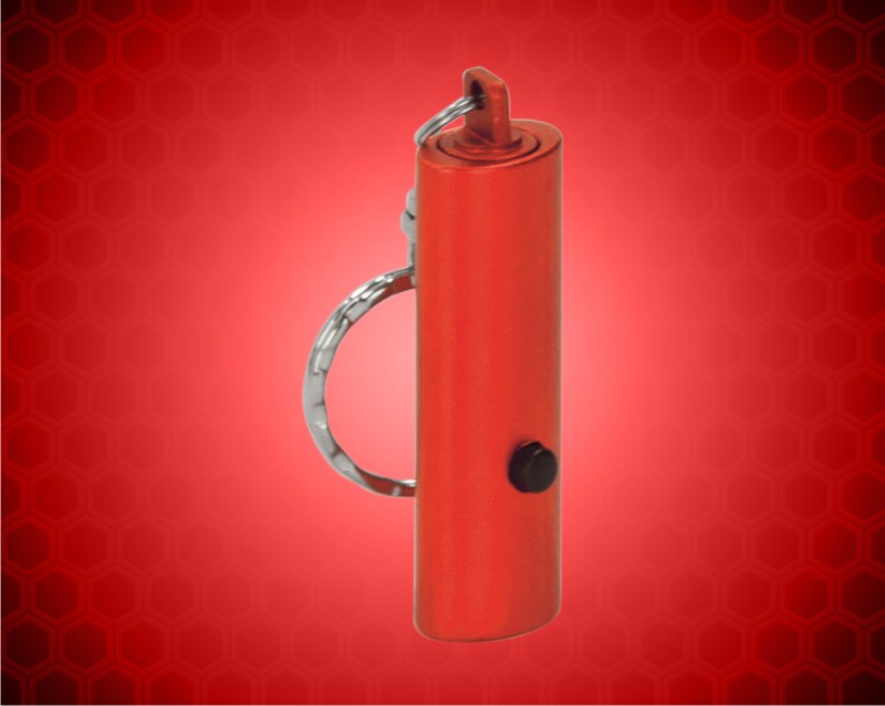 2 inch Red 1 LED Laserable Flashlight with Keychain