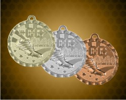 2 inch Cross Country Bright Medals