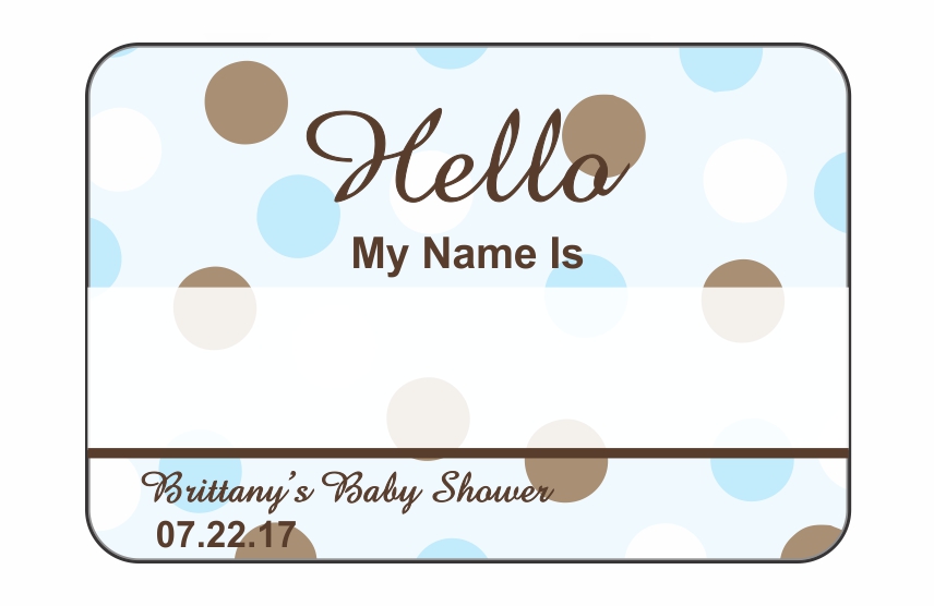 Hello Tags - Baby Shower Boy 2