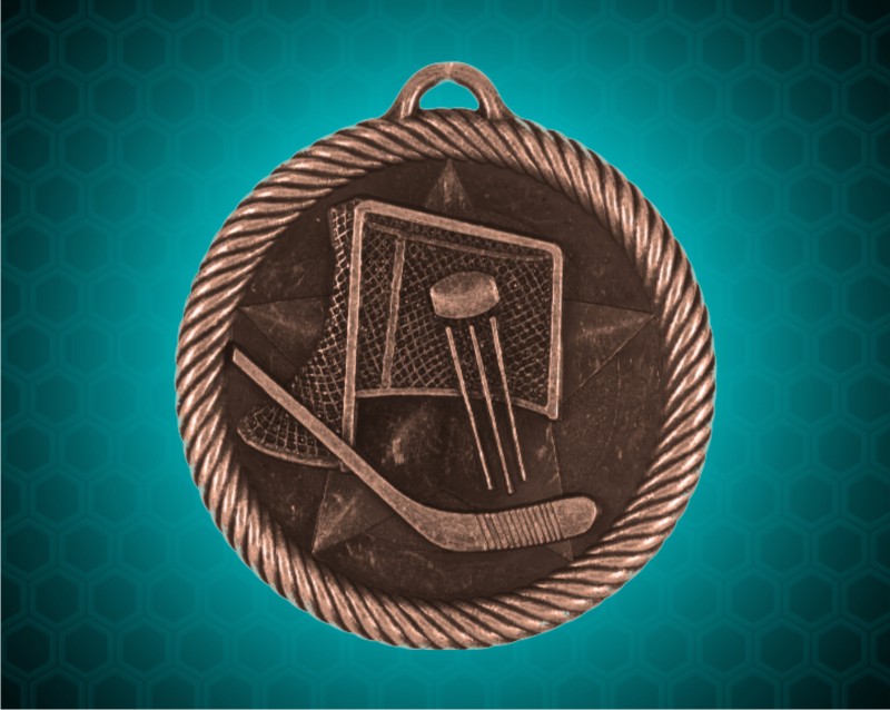 2 inch Bronze Hockey Value Medal
