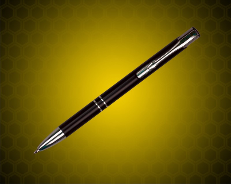 5 3/8 inch Gloss Black Ballpoint Pen