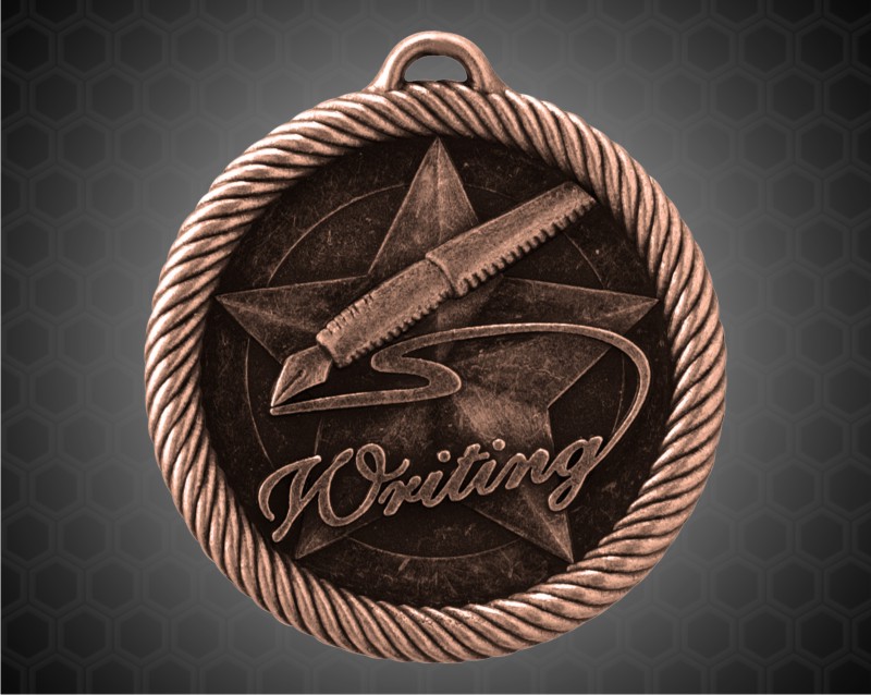 2 inch Bronze Writing Value Medal