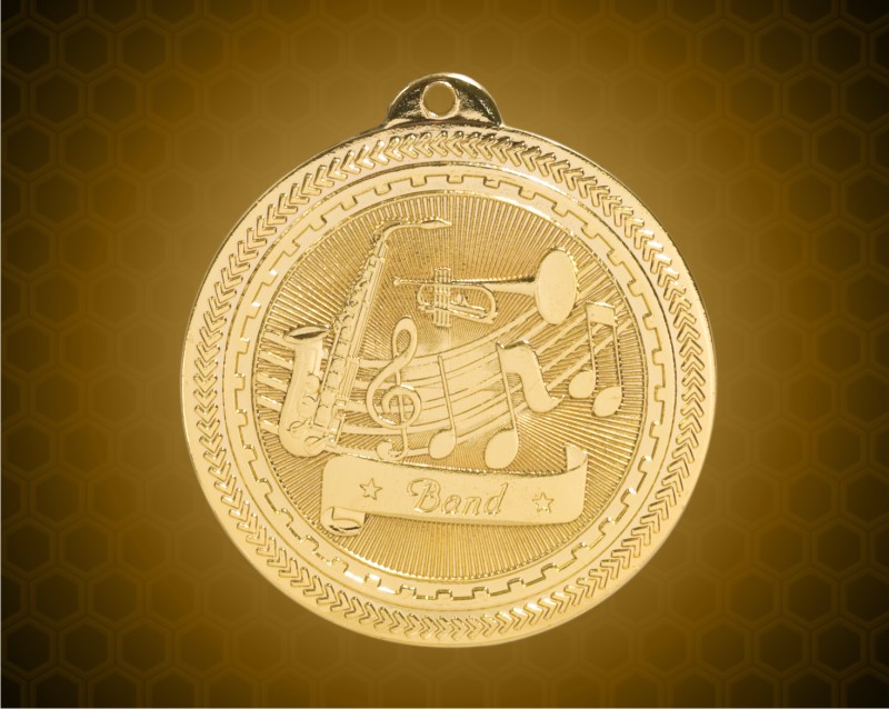 2 inch Gold Band Laserable BriteLazer Medal
