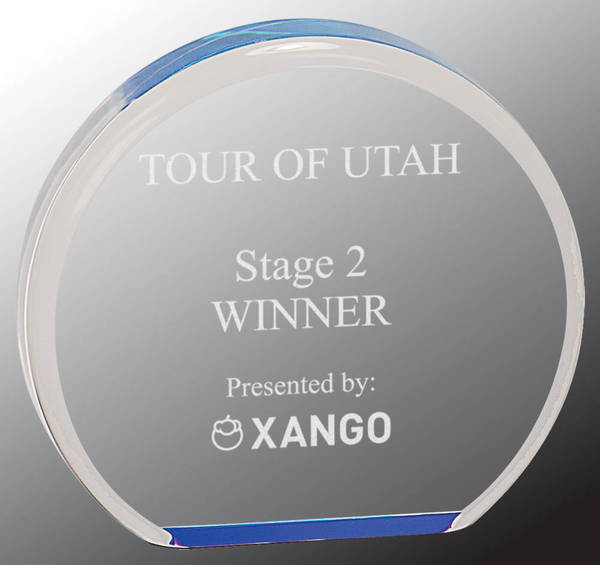 4 1/2 Inch Blue Acrylic Circle