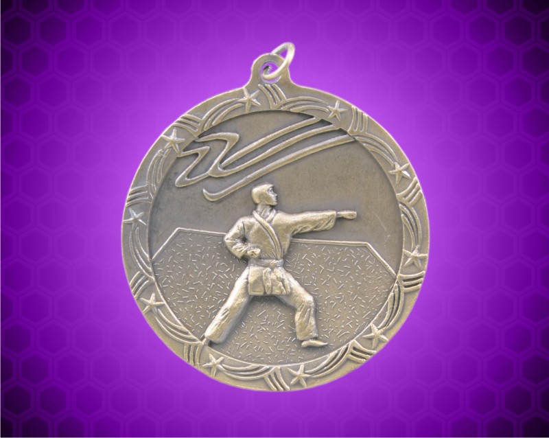 2 1/2 inch Gold Karate Shooting Star Medal
