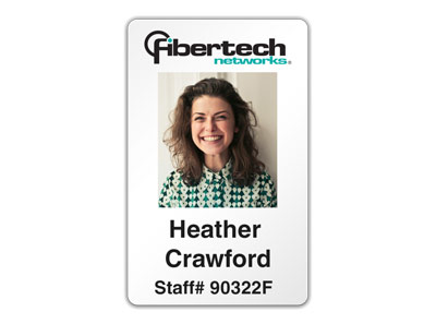 Single Sided ID Badge with Picture