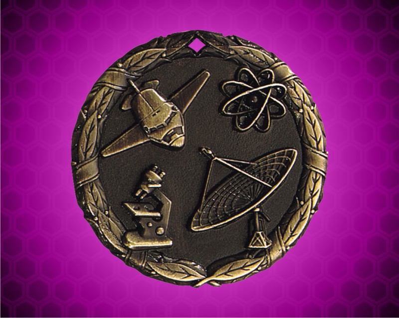 2 inch Gold Science XR Medal