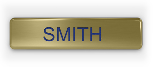 Satin Gold USAF Elite Series Name Tag