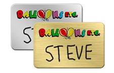 Dry Erase Name Tags with a Logo