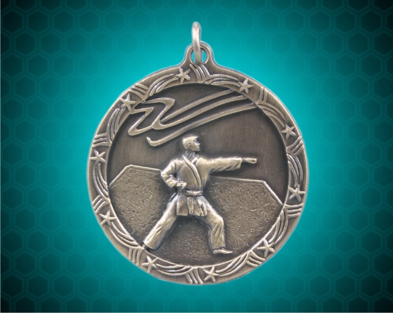 1 3/4 inch Gold Karate Shooting Star Medal