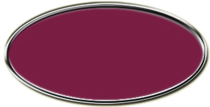 Blank Silver Oval Framed Nametag with Claret