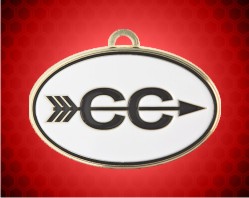 2 1/2 inch Cross Country Oval Running Medals