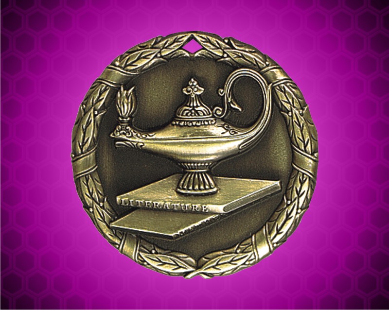 2 inch Gold Lamp of Knowledge XR Medal