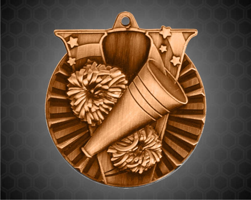 2 Inch Bronze Cheer Victory Medal