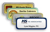 Metal Name Tags with Border