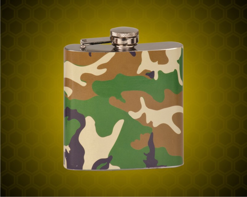 6 oz. Camouflage Stainless Steel Flask
