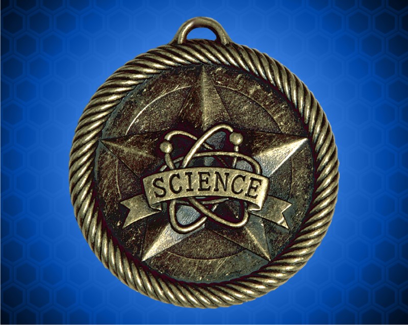 2 inch Gold Science Value Medal