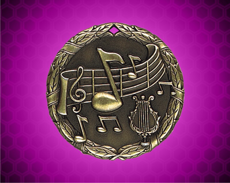 2 inch Gold Music XR Medal
