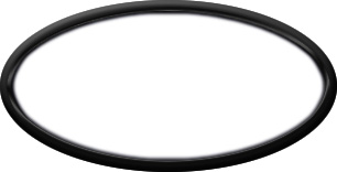 Blank Oval Plastic Black Nametag with White