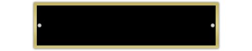 Specialty Black Name Plate with Shiny Gold Border