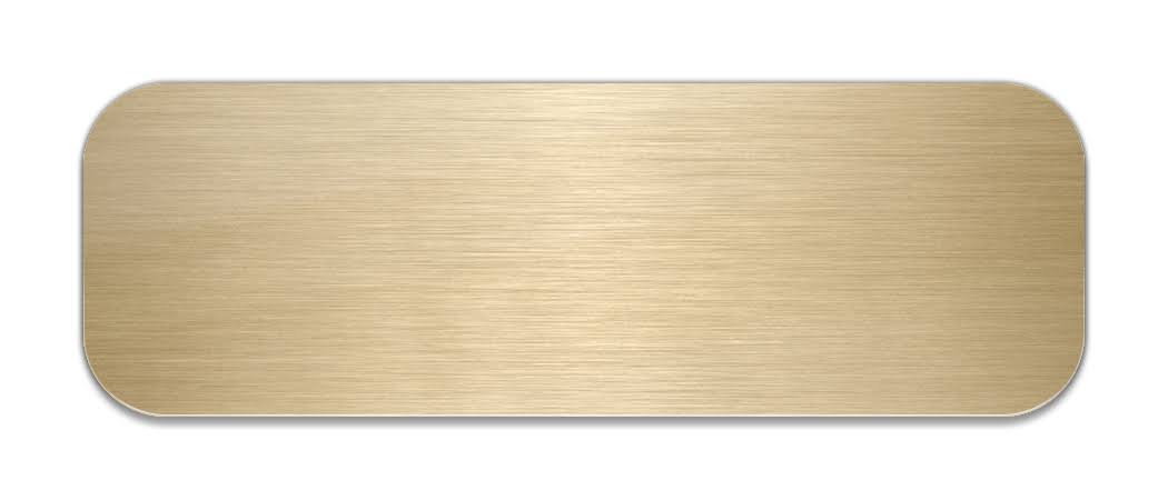 Blank Satin Gold Brass Plate