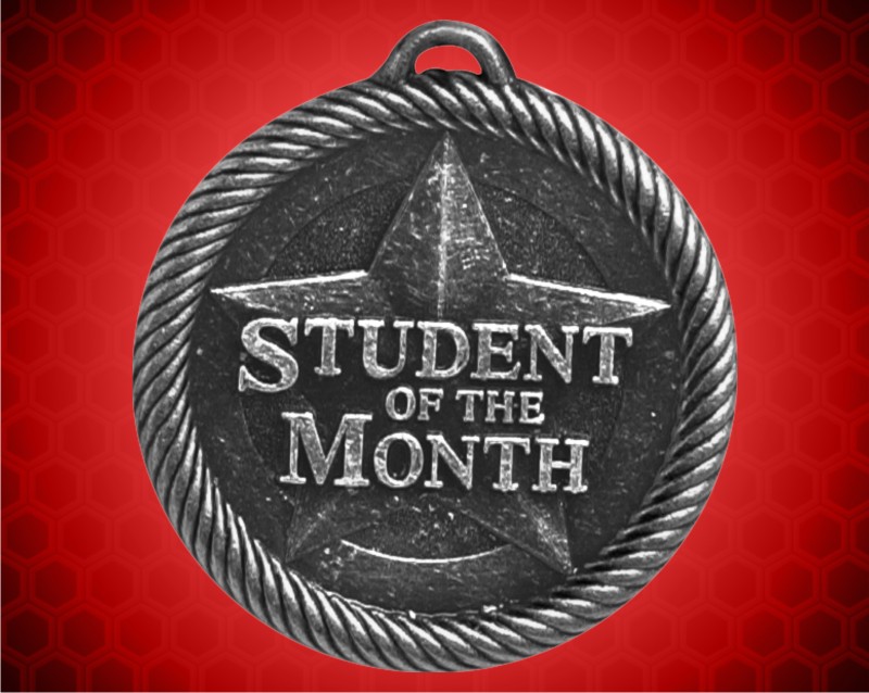 2 inch Silver Student of the Month Value Medal