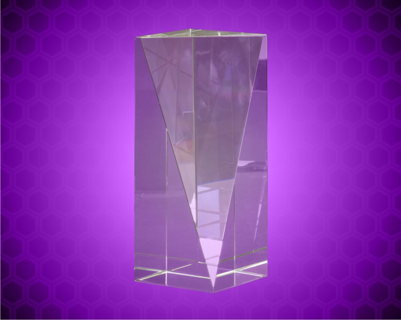 7 inch Crystal Triangle Front Pillar