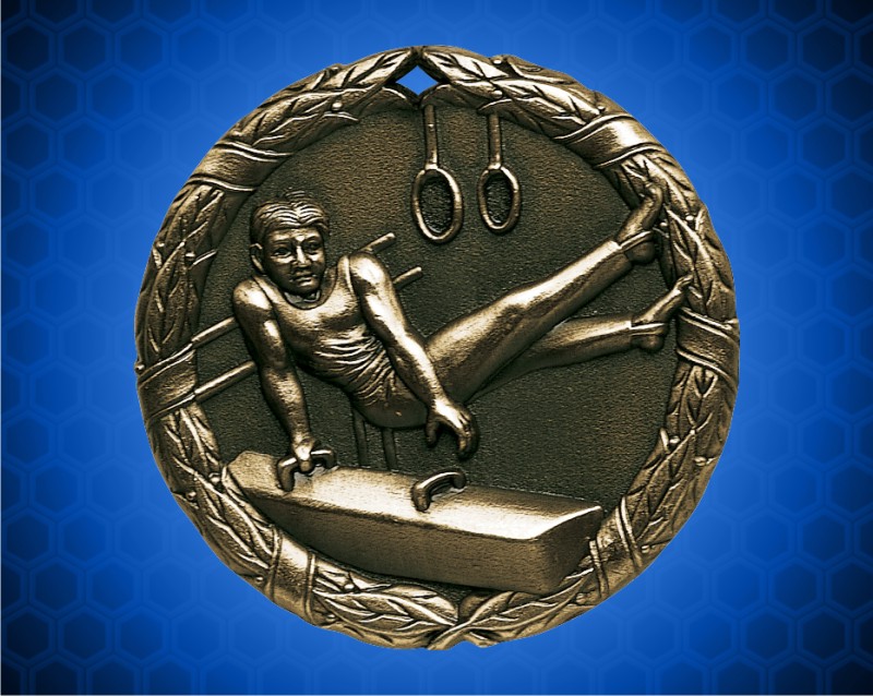 1 1/4 inch Gold Gymnastics XR Medal