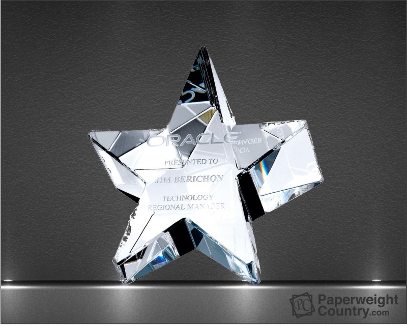 Crystal Star Paperweights