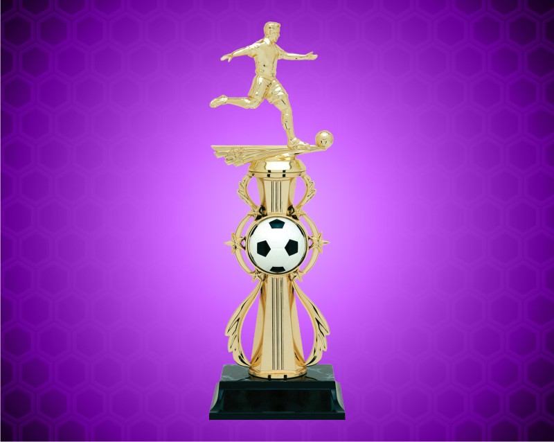 13" Male Soccer Color Sport Trophy