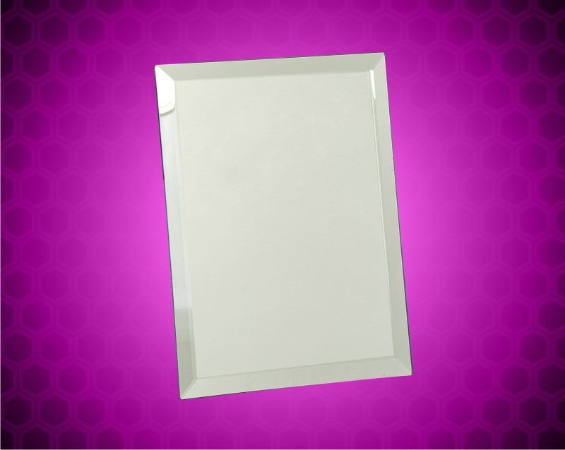 7 x 9 inch Clear Mirror Glass Plaque