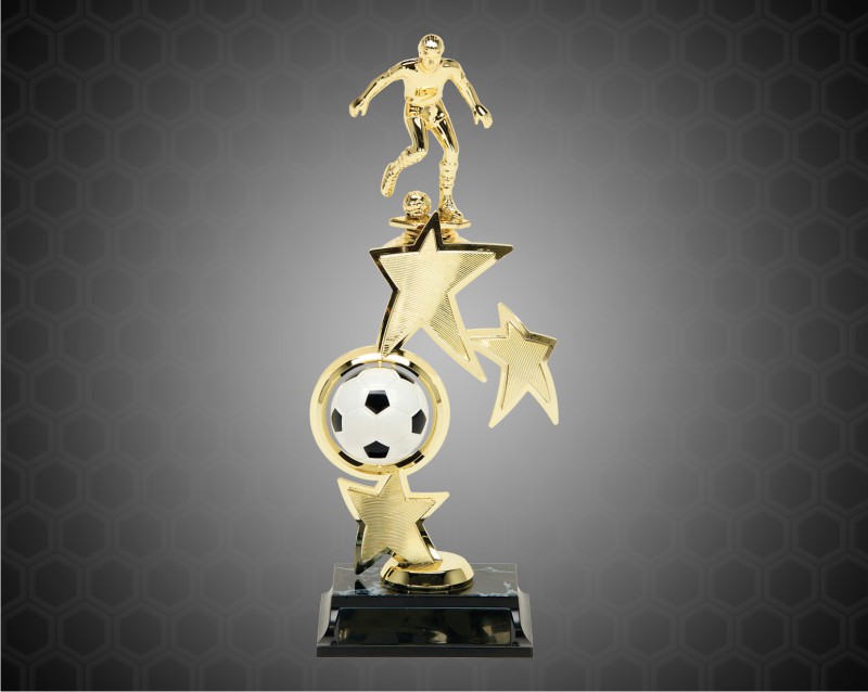 13" Male Soccer Spin Star Trophy