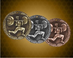 2 inch Weightlifter XR Medal