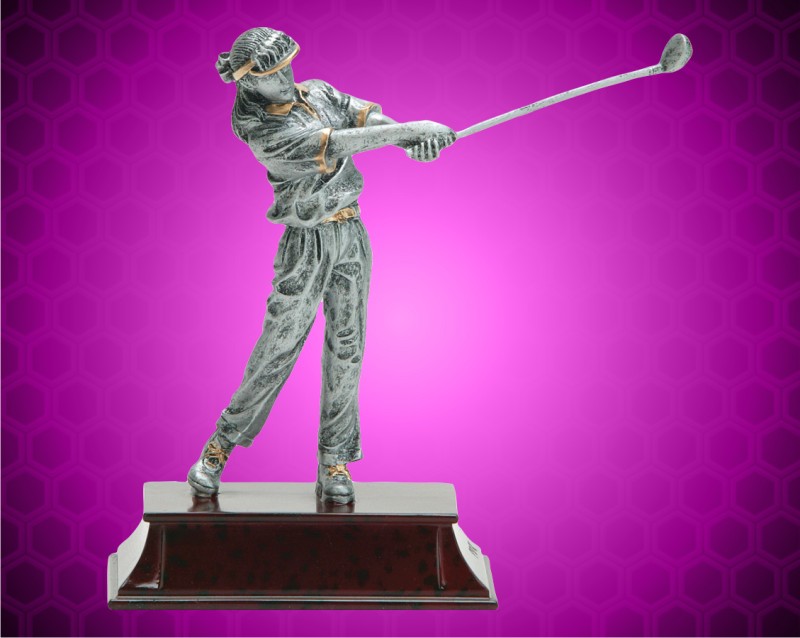 8" Female Gold/Pewter Elite Grand Golf Resin