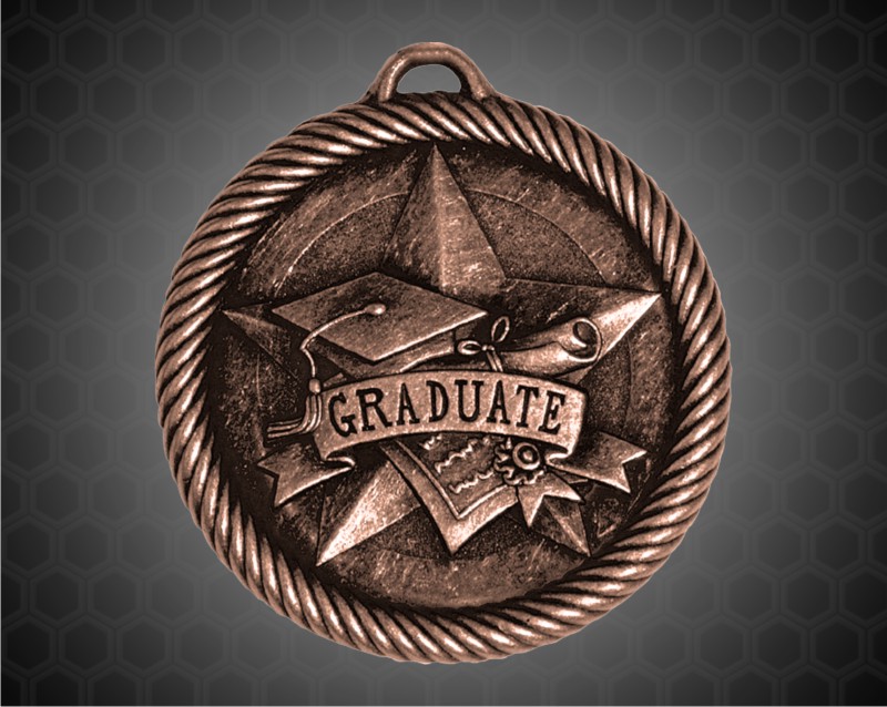 2 inch Bronze Graduate Value Medal