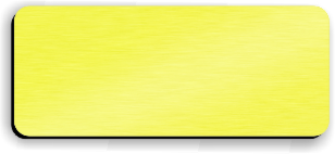 Blank Smooth Plastic Name Tag: European Gold and Black - LM 922-754