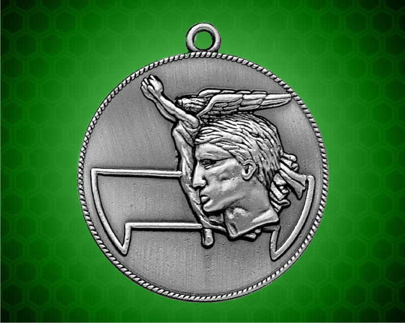 1 1/2 inch Silver Achievement Die Cast Medal