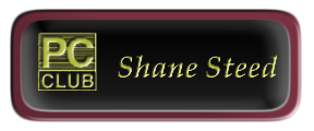 Metal Name Tag: Black and Gold with Epoxy and Burgundy Metal Border