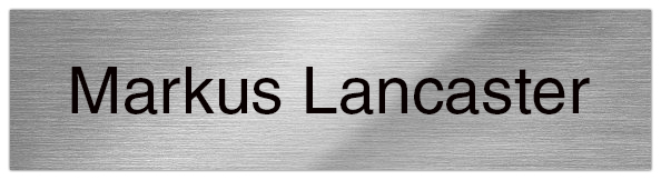 Brushed Silver Metal Insert Plate