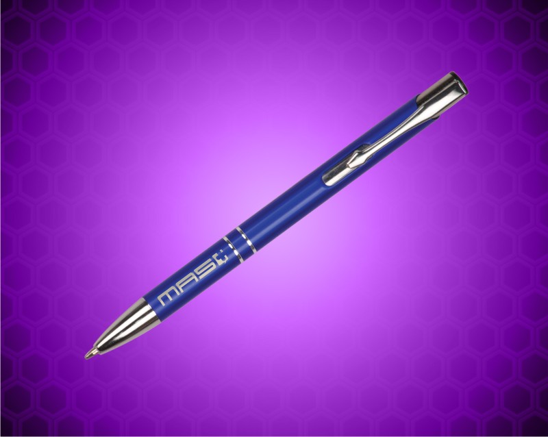 5 3/8 inch Gloss Blue Ballpoint Pen