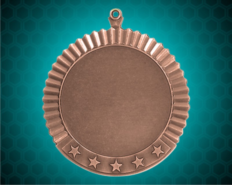 2 3/4 inch Bronze 2 inch Holder Star Medal